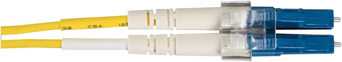 Black Box EFN310-001M-LCLC Single-Mode Duplex Fiber Optic Patch Cable, LC to LC, Yellow, 1m