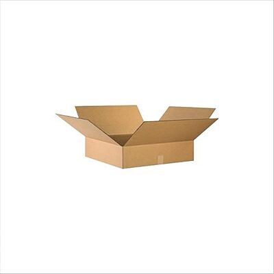 Partners Brand Flat Corrugated Boxes, 24in x 24in x 6in, Kraft, Pack Of 10