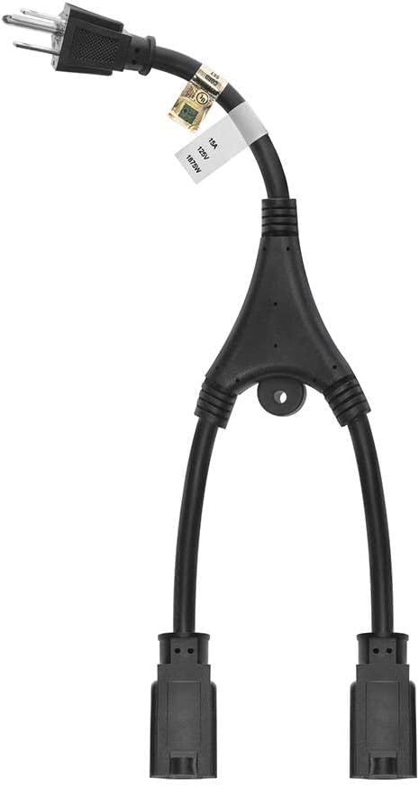 MONOPRICE Power Cord Splitter (NEMA 5-15P to 2x NEMA 5-15R)