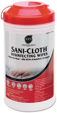 Nice-Pak Sani-Cloth Disinfecting Surface Wipes, 200 Count, 7.5 x 5.4 in