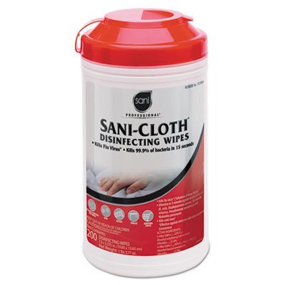 Nice-Pak Sani-Cloth Disinfecting Surface Wipes, 200 Count, 7.5 x 5.4 in