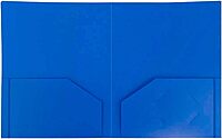 JAM Paper Heavy-Duty 2-Pocket Plastic Presentation Folders - Letter Size