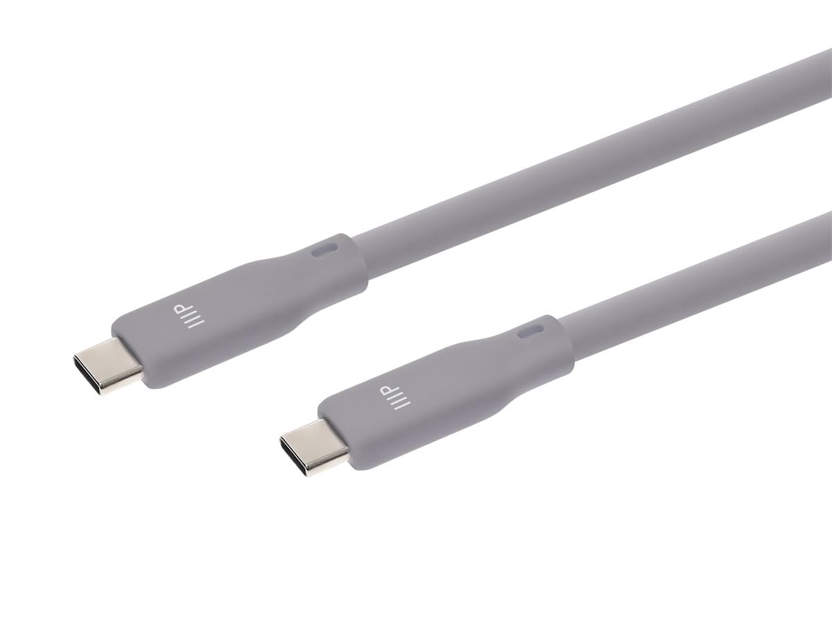 Monoprice USB4 Gen 2 Silicone Cable 6ft Gray