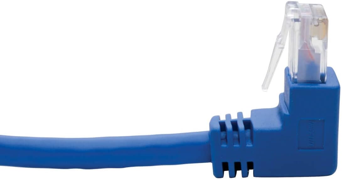 Tripp Lite Cat6 UTP Molded RJ45 Patch Cable, Blue (Up-Angle/Down-Angle/Left-Angle)