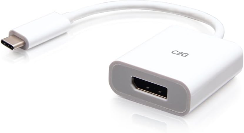 C2G CG26934 USB-C to 4K60Hz DisplayPort Adapter - White