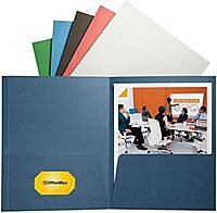 Office Depot® Brand 2-Pocket Folders without Fasteners, Assorted, Pack of 24