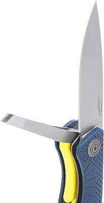 SOG Aegis MT Lightweight Compact Multi-Tool for Outdoor Use with Stainless Steel Clip-Point Blade and Pliers, Indigo/Acid