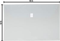 JAM PAPER Plastic Envelopes with Hook & Loop Closure - Jumbo Booklet - 12 x 18 - Clear - 12/Pack