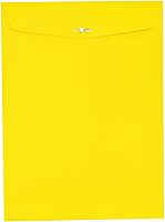 JAM Paper Open-End 9 x 12 Colored Catalog Envelopes with Clasp Closure