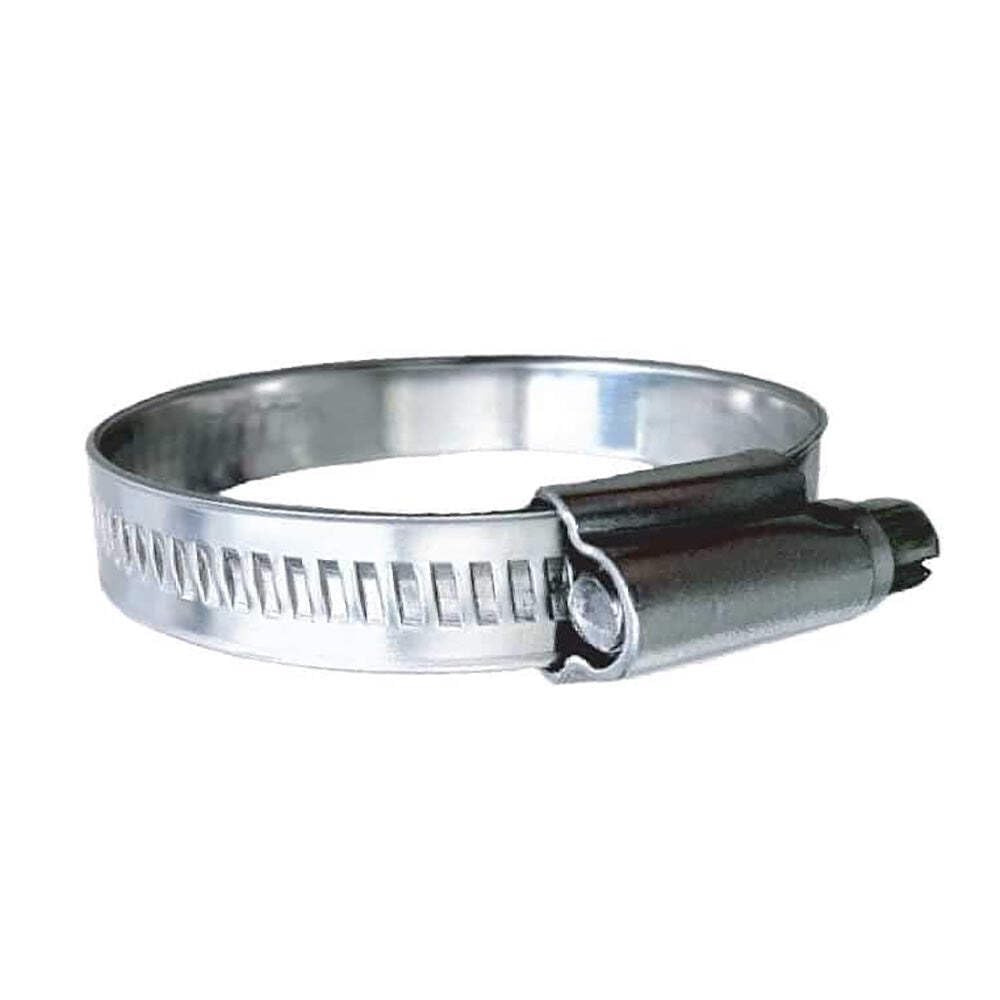 Trident Marine 316 SS Non-Perforated Worm Gear Hose Clamp - 15/32" Band - (1-1/4" – 1-3/4") Clamping Range - 10-Pack