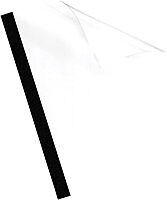 Fellowes Thermal Heavy-Gauge Binding Covers, 1/8in, 16-30 Sheet Capacity, Clear/Black, 10-Pack