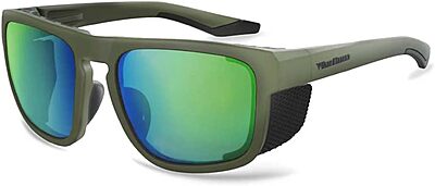 WARBIRD Dead Space Polarized Sunglasses w/Removable Deflector Shields - 100% UVA/UVB Blocking - ANSI Z87.1 Safety Rating