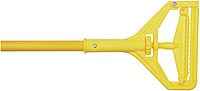 Boardwalk Quick-Change Side-Latch Mop-Head Handle, Yellow