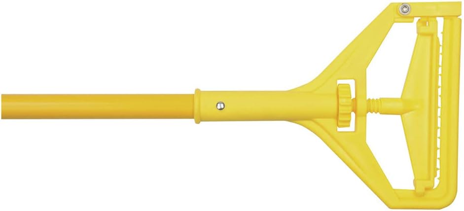 Boardwalk Quick-Change Side-Latch Mop-Head Handle, Yellow