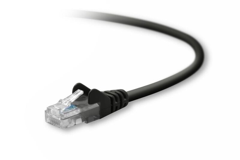 Belkin 20-Foot CAT5e Snagless Patch Cable (Black) (A3L791-20-BLK-S)