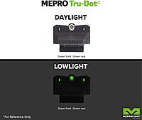 MEPROLIGHT Tru-Dot Tritium Night Sights for Glock