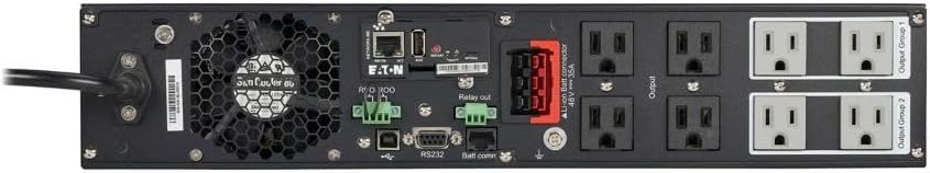 Eaton 9PX1500RT-L 9PX Lithium-ion UPS, 2U, 1500 VA, 1350 W, 5-15P, Outputs: (8) 5-15R, 120V
