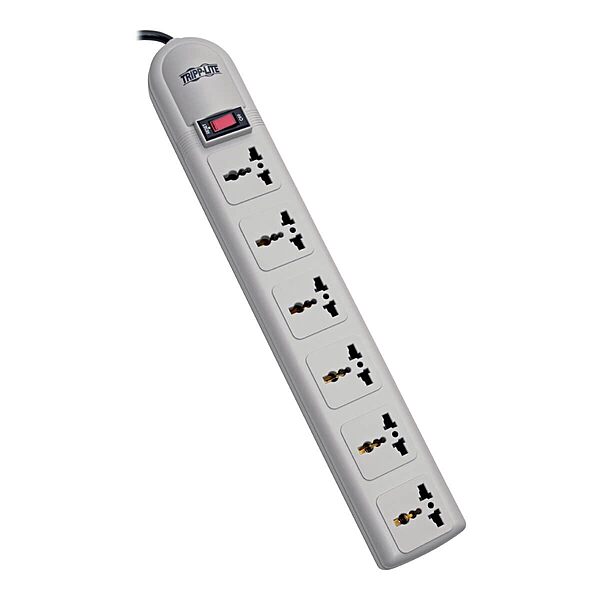 Tripp Lite 230V 6-Universal Outlet Surge Protector Power Strip, 1.8M Cord