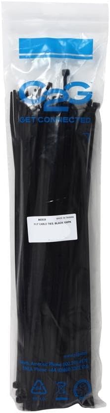 C2G Cable Ties Multipack — Zip & Hook-and-Loop, TAA Compliant