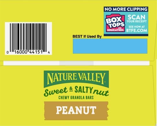 Nature Valley Sweet and Salty Granola Bars, Peanut, 30 Bars, 36 OZ Peanut 30 Count (Pack of 1)