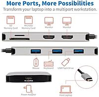 Tripp Lite USB-C Two-Monitor HDMI Laptop/Smart Phone Docking Station, 4K @ 60 Hz (4:4:4), USB-A Hub, SD & MicroSD Memory Card, 100W Power Delivery USB-C Charging, 3-Year Warranty (U442-DOCK8-GG)