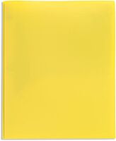 Office Depot® Brand 2-Pocket School-Grade Poly Folders With Prongs, 8-1/2" x 11", Assorted Colors, Pack Of 48