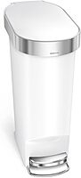 simplehuman Step Trash Can with LidShox, Steel Pedal & Liner Rim