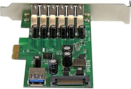 StarTech.com 7 Port PCI Express USB 3.0 Card - 5Gbps - Standard & Low-Profile - SATA Power - UASP Support