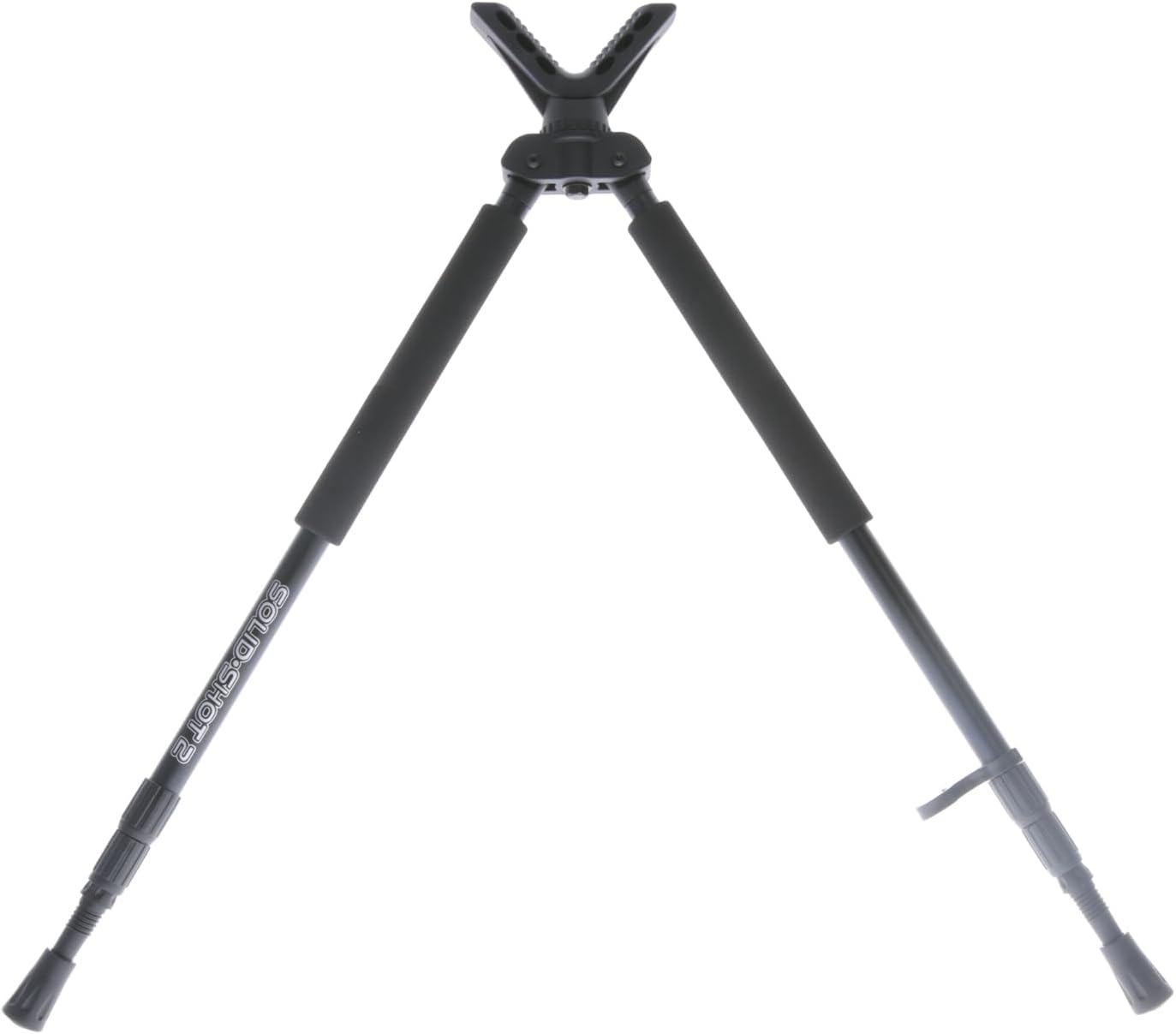 TruGlo Solid Shot Versatile Durable Adjustable Collapsible Rifle Shooting & Crossbow Hunting Bipod withRotating Head Design