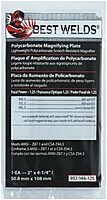 BEST WELDS 901-932-146-125 - 2" Plastic Magnifier Plate, 2" x 4.25" 1.25 Diopter, Polycarbonate, Clear