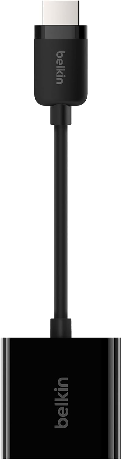 Belkin HDMI to VGA Adapter withMicro-USB Power & Audio Support for Presentations, Gaming