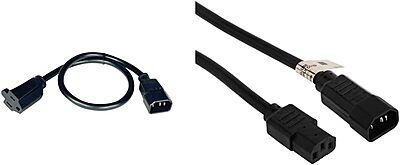 Tripp Lite Standard Computer Power Cord 12A, 16AWG (IEC-320-C14 to NEMA 5-15R) 2-ft.(P002-002)