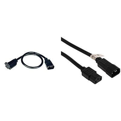 Tripp Lite Standard Computer Power Cord 12A, 16AWG (IEC-320-C14 to NEMA 5-15R) 2-ft.(P002-002)