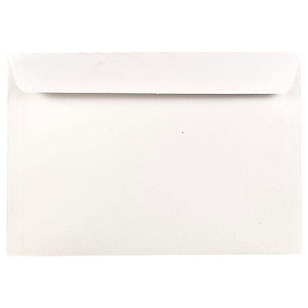 JAM PAPER Booklet Envelopes With Gummed Closure - White