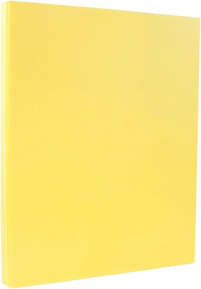 JAM PAPER Vellum Bristol 110 lb (241 GSM) Cover Card Stock - Letter 8.5 x 11 - 50 Sheets