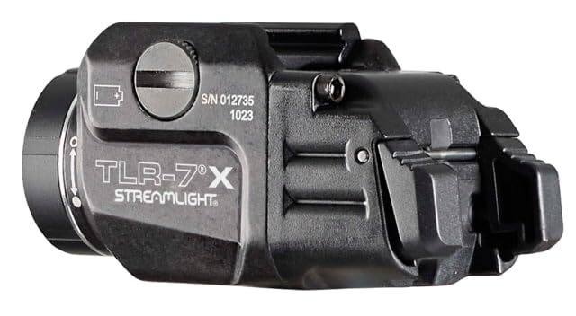 Streamlight TLR-7X Weapon Light, 500 Lumens, High Switch, CR123A Lithium Battery, Key Kit, 69423