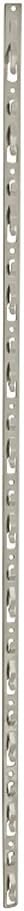 Azar Displays 12-Station Metal Strip Rods With Tie Straps, 28-1/2in x 1/2in, Almond, Pack Of 10 Rods