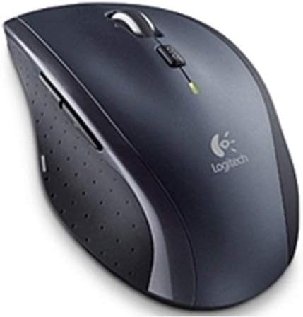 Logitech M705 Marathon Wireless Laser Mouse, 2.4 Ghz Frequency/30 Ft Wireless Range, Right Hand Use, Black