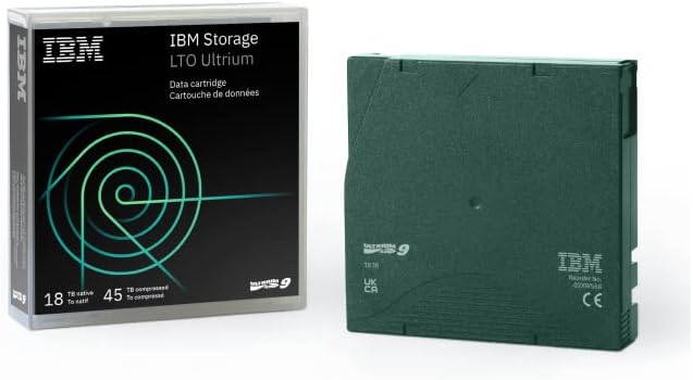 IBM LTO, ULTRIUM-9, 02XW568, 18TB/45TB, LTO-9