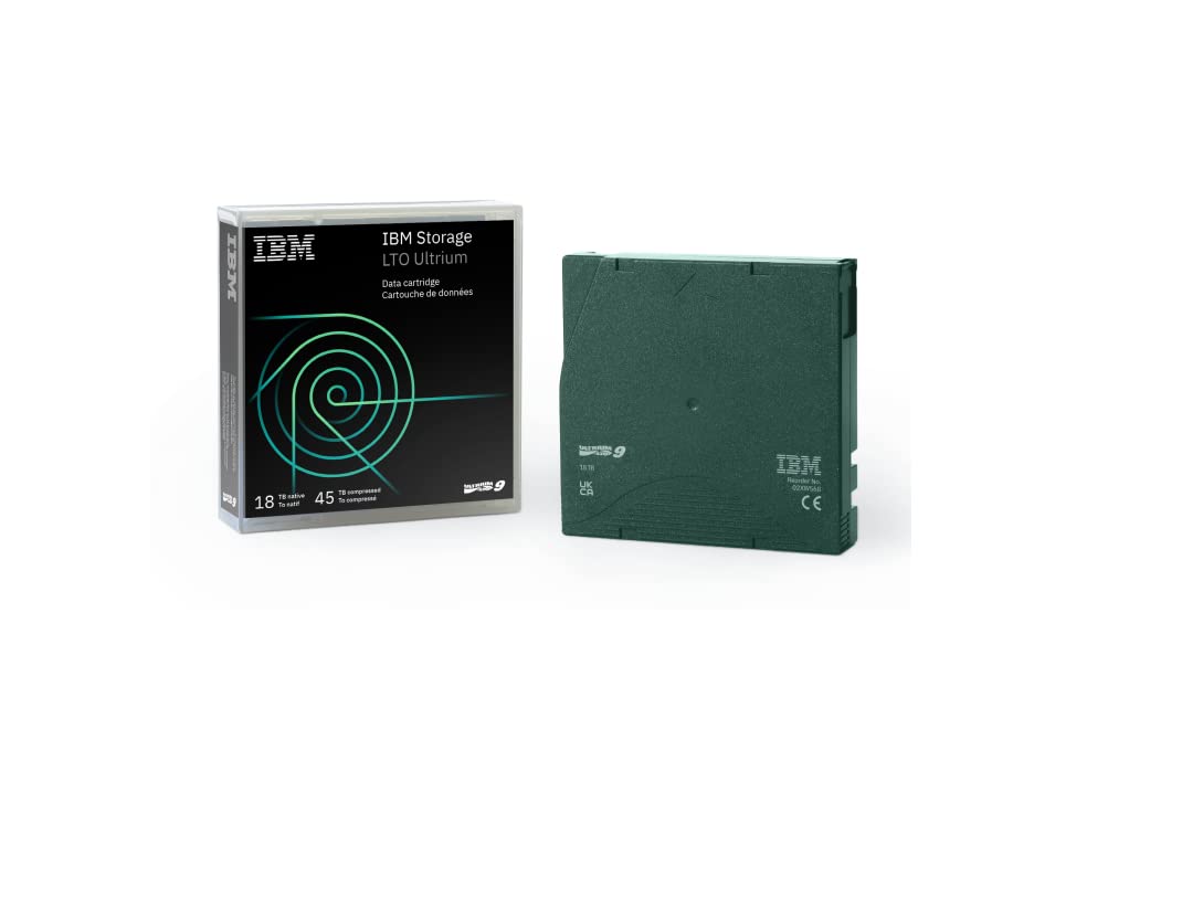 IBM LTO, ULTRIUM-9, 02XW568, 18TB/45TB, LTO-9