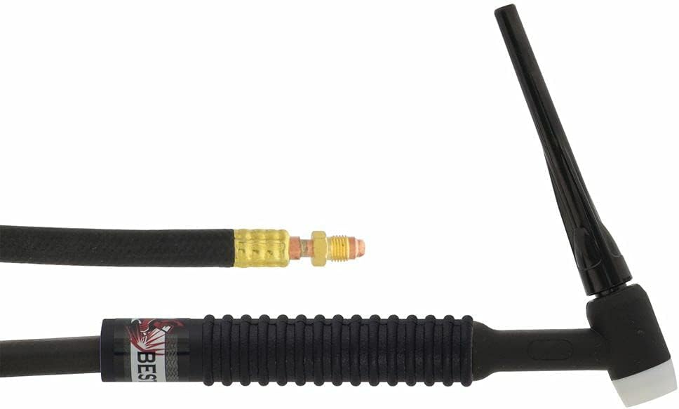 BEST WELDS 900-17 - TIG Torch Assembly, Air Cooled, 150 A, Flex w/Valve, 60°, for, FMT