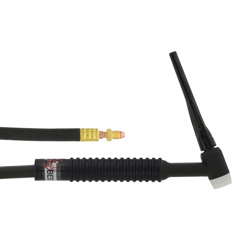 BEST WELDS 900-17 - TIG Torch Assembly, Air Cooled, 150 A, Flex w/Valve, 60°, for, FMT