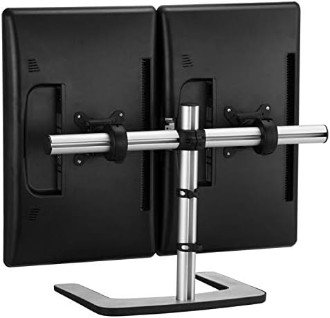 Atdec VFS-DH Dual Freestanding Horizontal Desk Monitor Mount (Supports two displays horizontally up to 27) with horizontal
