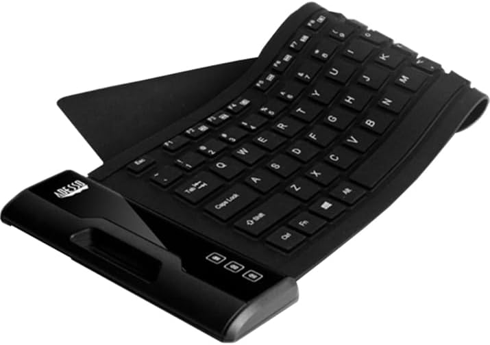 Adesso SlimTouch 232 Antimicrobial Waterproof Flexible Keyboard for Windows 8/7/Vista/XP/2000 (AKB-232UB), black