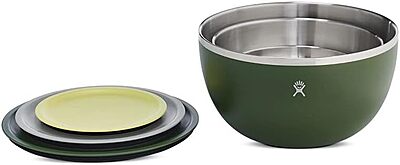 HYDRO FLASK Outdoor Kitchen Bowl - Stainless Steel Dinnerware Reusable Camping Mess Kit