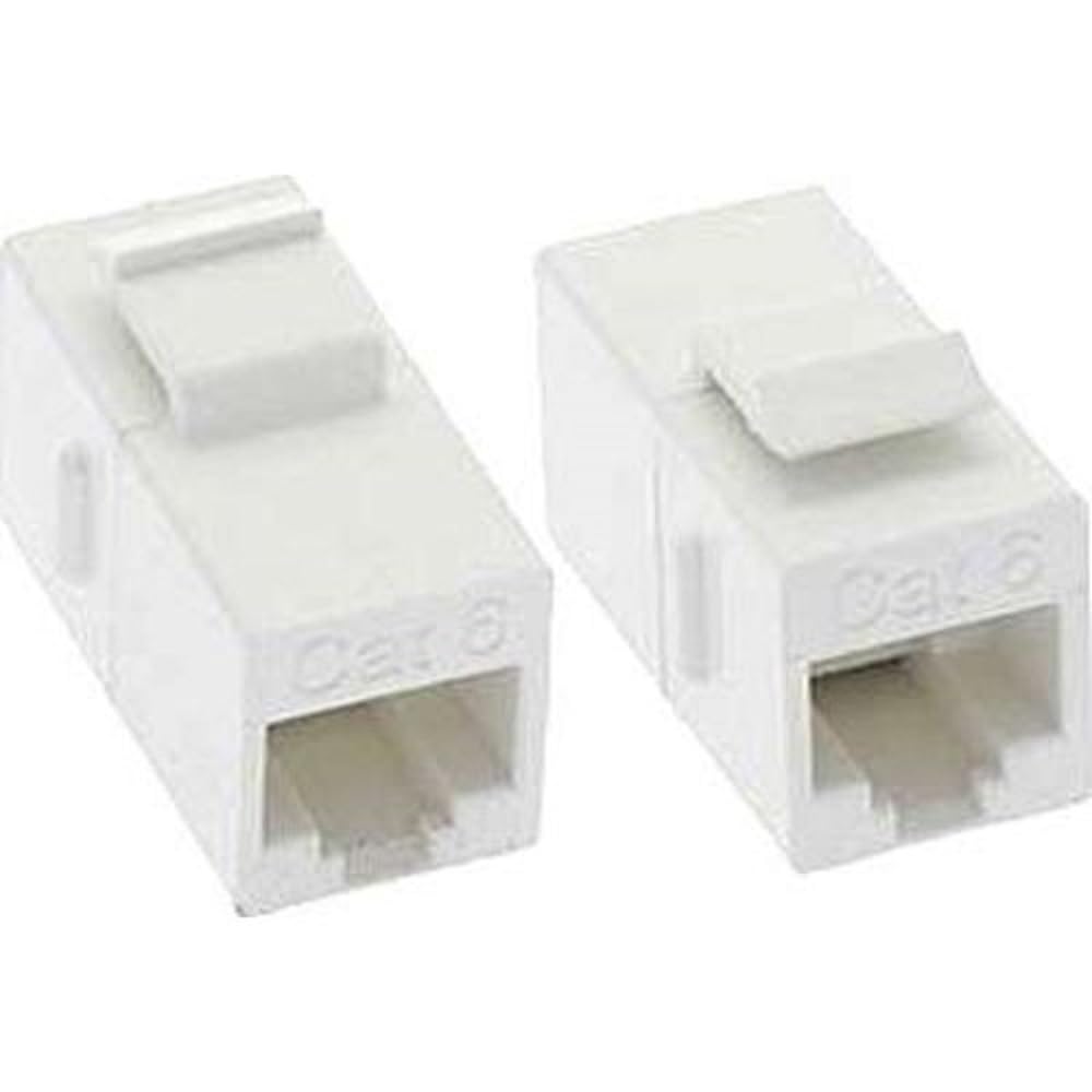 Unirise, USA Unirise C5E-CPLR-WHT CAT5E RJ45 Keystone in-LINE Coupler, WHT