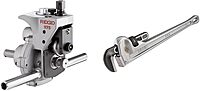 RIDGID 25638 975 Combo Roll Groover, Grooving Machine Mounts to RIDGID 300 Power Drive, Groover + 24" Pipe Wrench