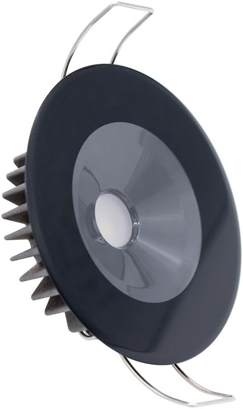 Lumitec Illusion Flush Mount LED Down Light - Spectrum RGBW - Warm White - Black Housing