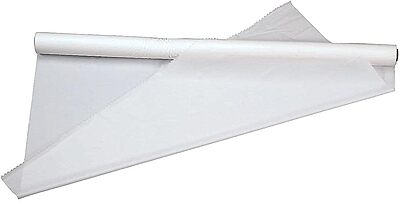 Tablemate I4010WH Table Set Plastic Banquet Roll, Table Cover, 40" x 100ft, White