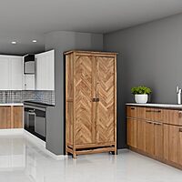 Sauder Cannery Bridge Storage Cabinet/ Pantry Cabinet, Sindoori Mango finish L: 35.20" x W: 16.26" x H: 71.97" Sindoori Mango Cabinet